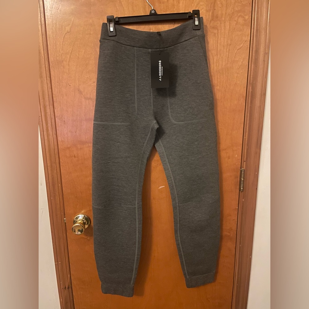 Mens brand new never worn J. Lindeberg Stockholm sweat pant. Grey. Medium.